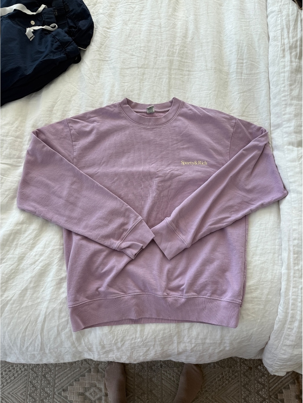 Sporty & Rich Purple Crewneck Sweatshirt